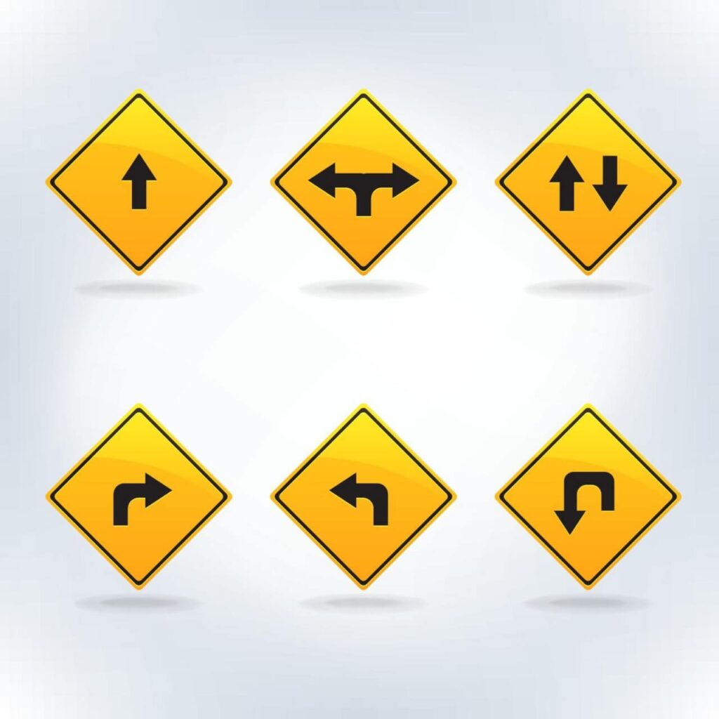 Traffic signs set