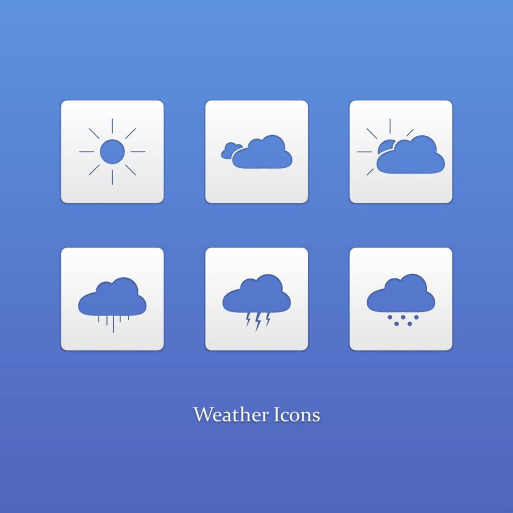 Weather icons