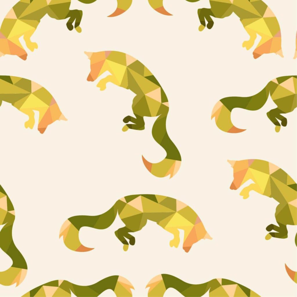 Animal pattern with fox