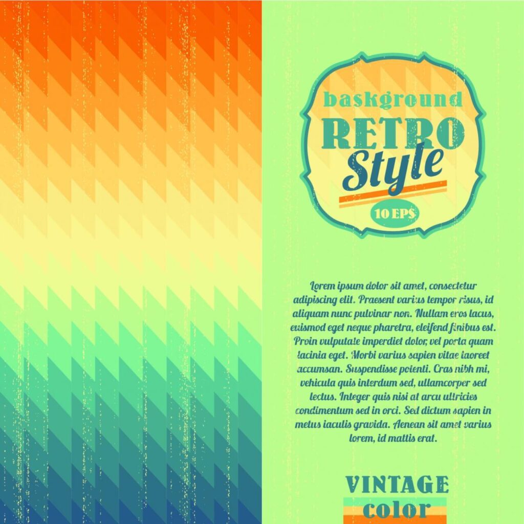 Retro geometric background