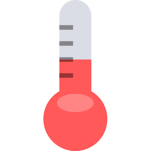 Thermometre, cloud, data icon