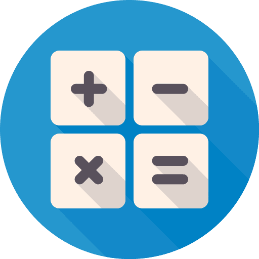 Calculation, calculator icon