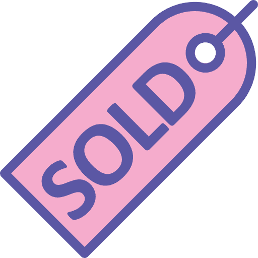 Sold, tag, item icon