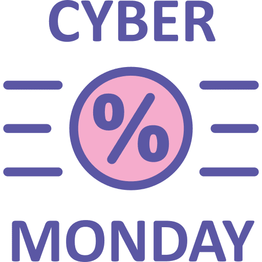 Cyber, monday, discount icon