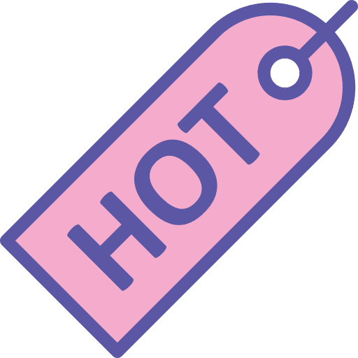 Hot, item, discount icon