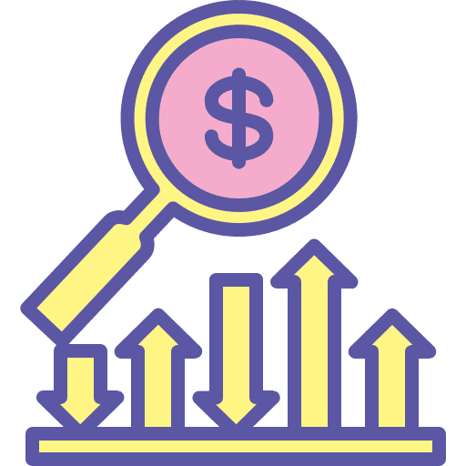 Finance, market, chart icon