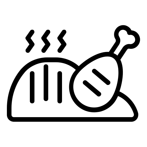 Picnic, grilled, chicken icon