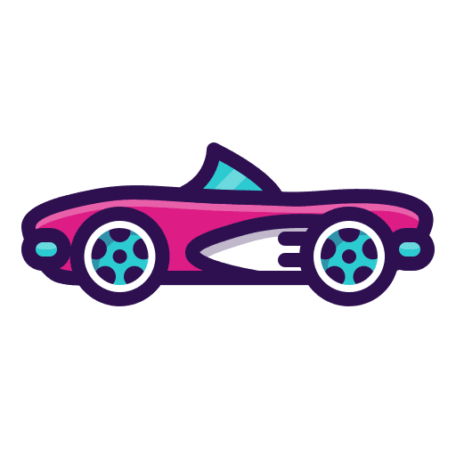 Car, corvette, auto icon