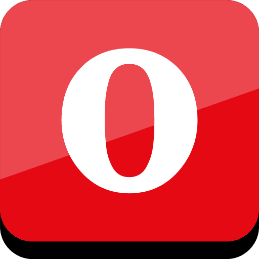 Opera, social, online icon