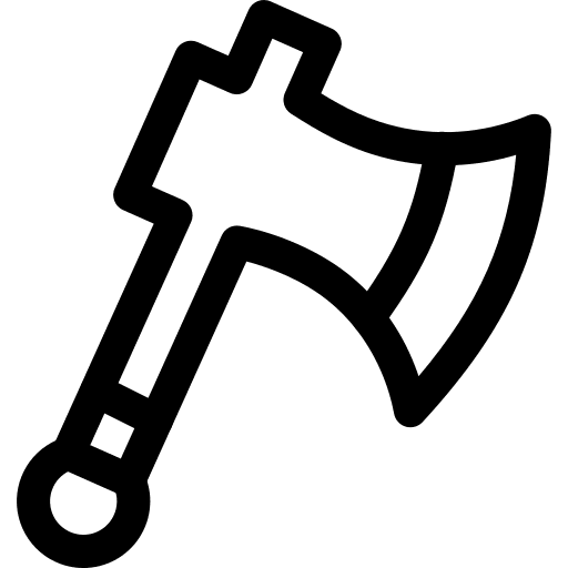 Axe, wood, equipment icon