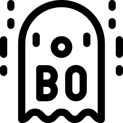 Ghost, boo, emoticon icon