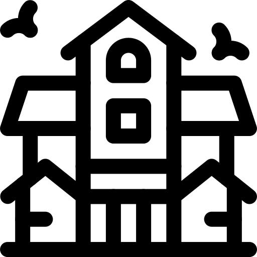 Haunted, house, haunted house icon