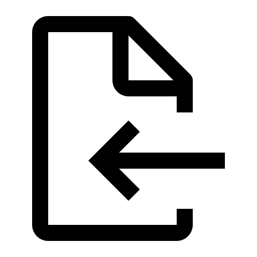 Document, import, file icon