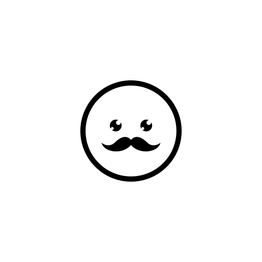 Face, mustache, expression icon