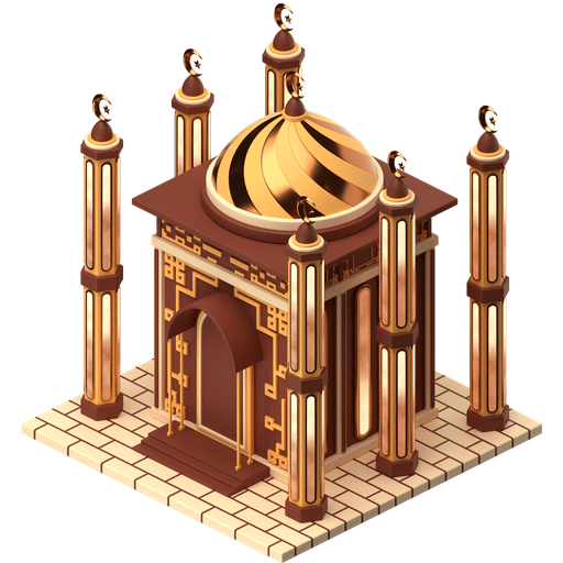 Mosque, pray, building icon