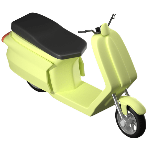 Electric, motorcycle, vespa icon