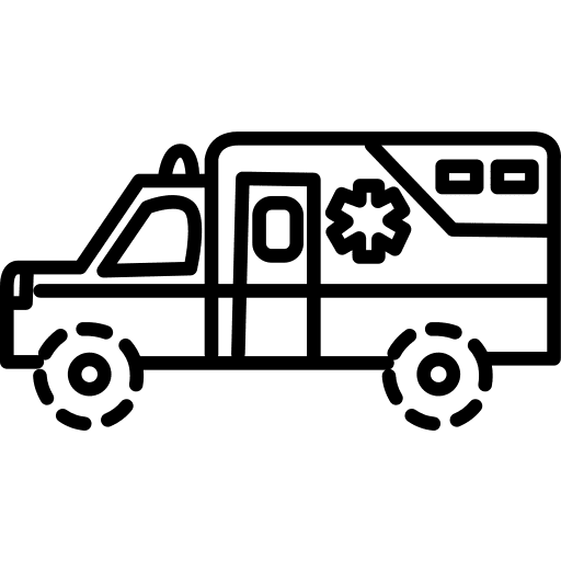 Ambulance, vehicle, car icon