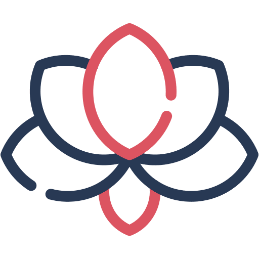 Lotus, flower, meditation icon