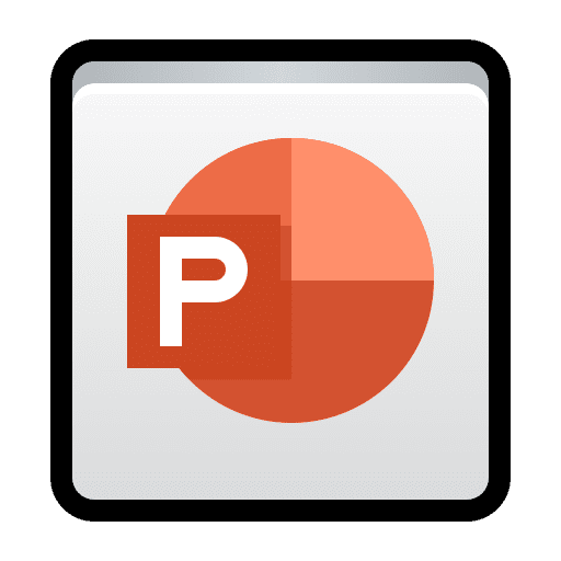 Microsoft, powerpoint, keynote icon