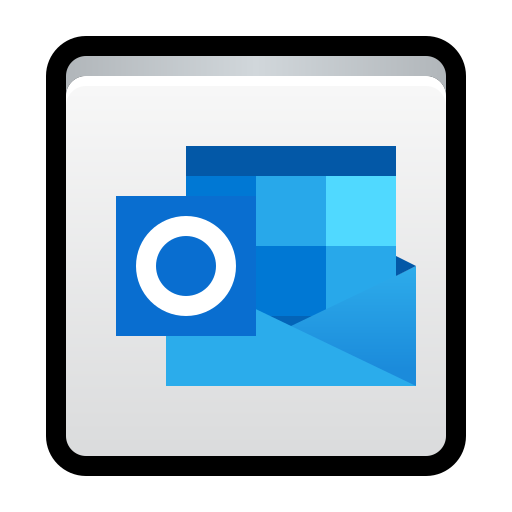 Microsoft, outlook, email icon