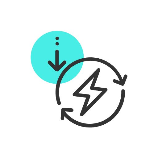 Energy, consumption, charge icon