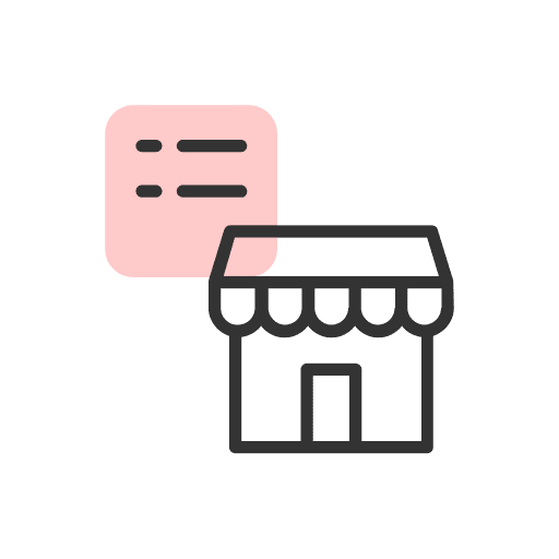 Marketplace, ecommerce, shopping icon