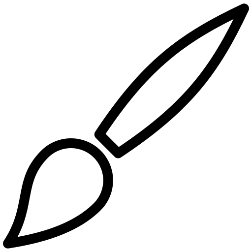 Paintbrush, tool icon