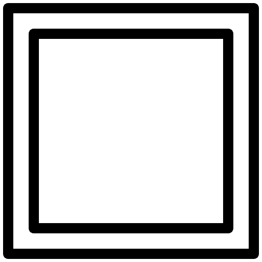 Rectangle, tool, edit icon