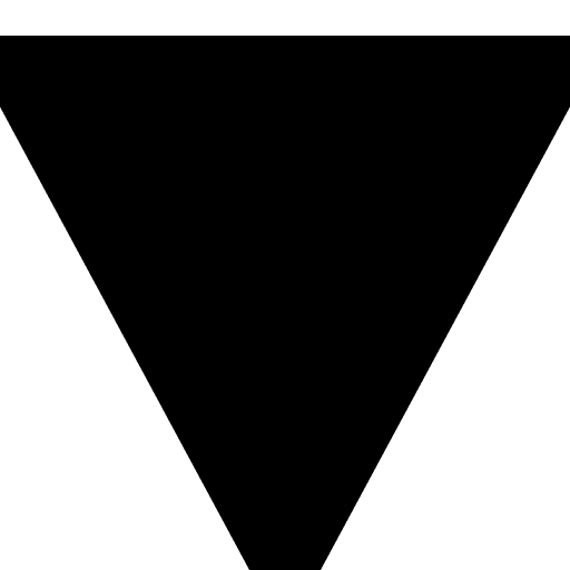 Triangle, inverted, shape icon