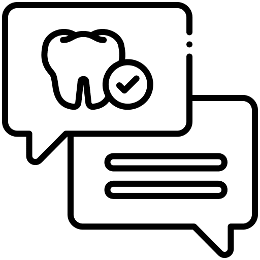 Consultation, tooth, dentist icon