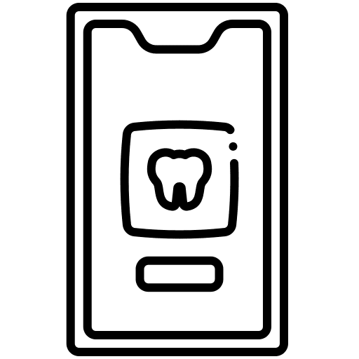 Phone, dental, molar icon