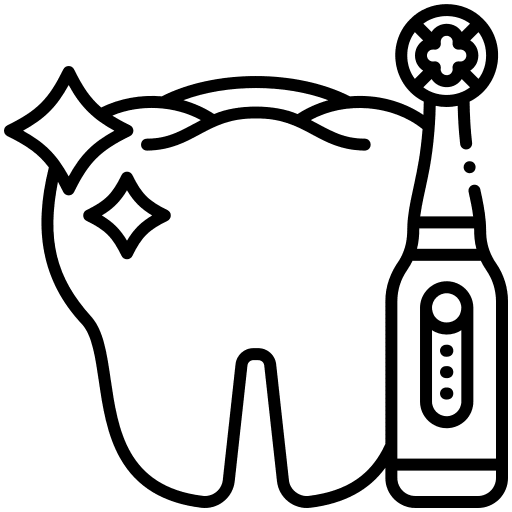 Electric, toothbrush, dental icon