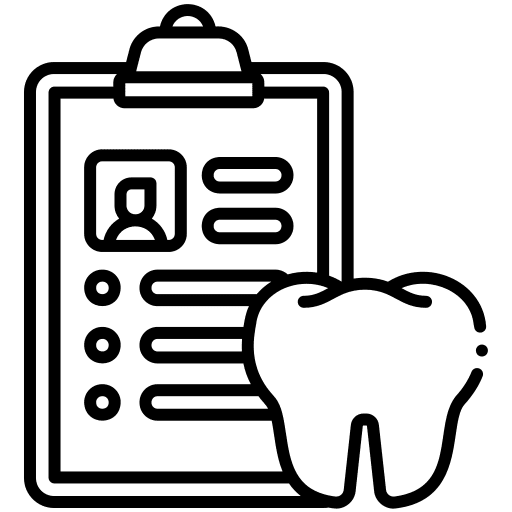 Dental, record, dentist icon