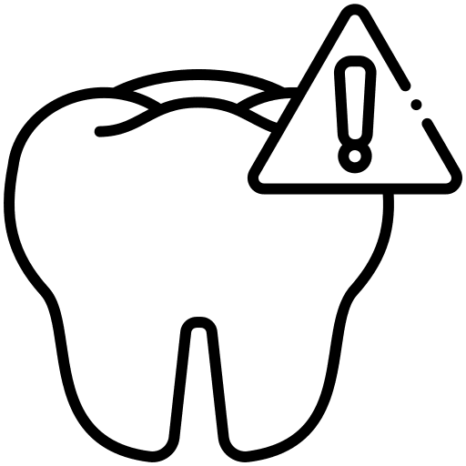 Warning, dental, dentist icon