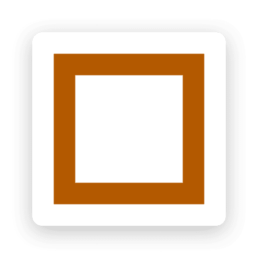 Border, square, stroke icon