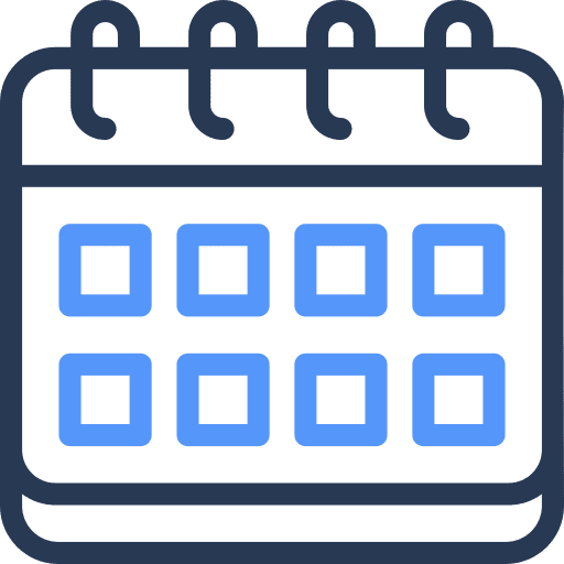 Calendar, schedule, time icon