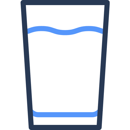 Glass, of, water icon