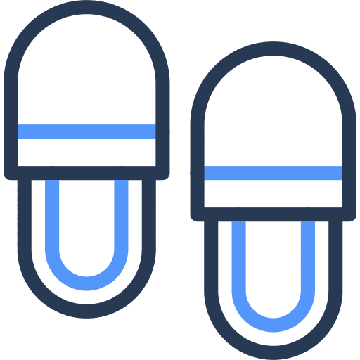 Slipper, footwear, sandals icon