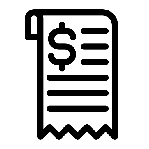 Bill, invoice, payment icon