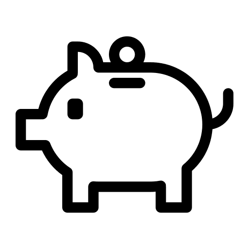 Piggy, bank, coin icon