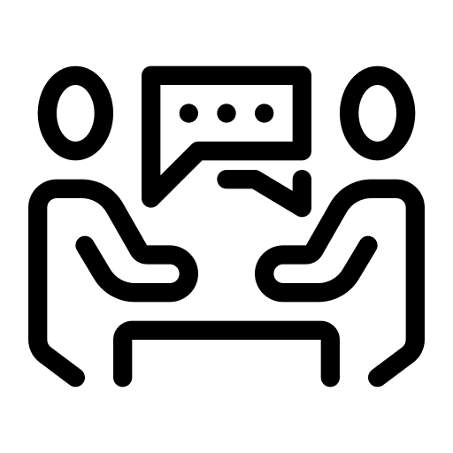 Interview, conversation, talk icon