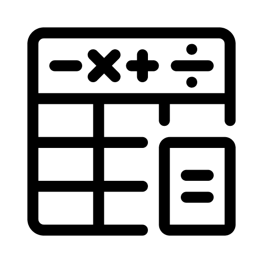 Calculator, calculation, accounting icon