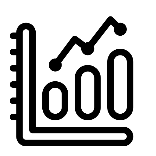 Graph, chart, data icon