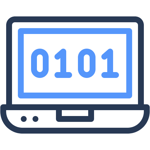 Binary, code, coding icon