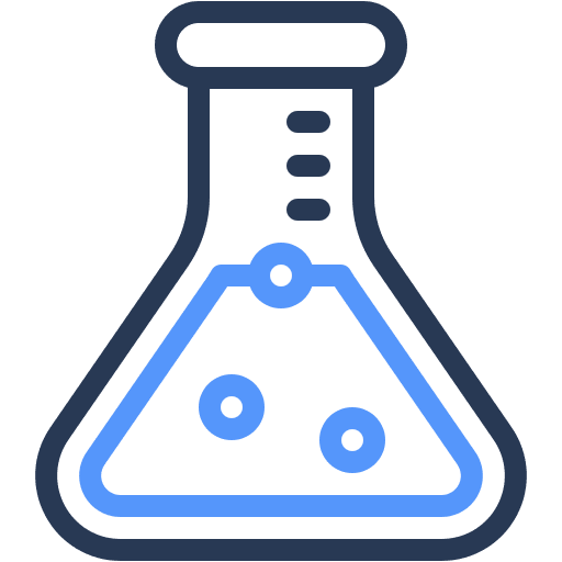 Flask, lab, erlenmeyer icon