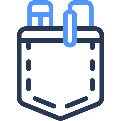 Pocket, pen, tools icon