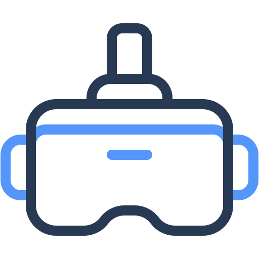 Vr, glasses, virtual icon