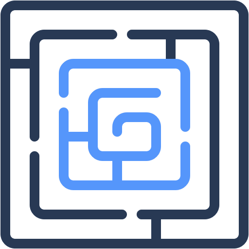 Maze, puzzle, complexity icon