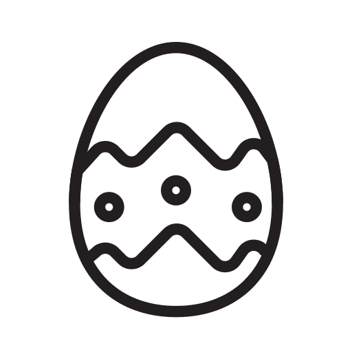 Easter, egg icon