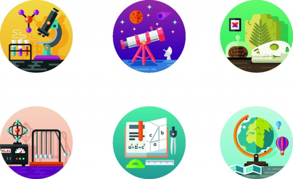 Science icon set